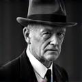 Portrait of David L. wearing an Aurelian hat.
